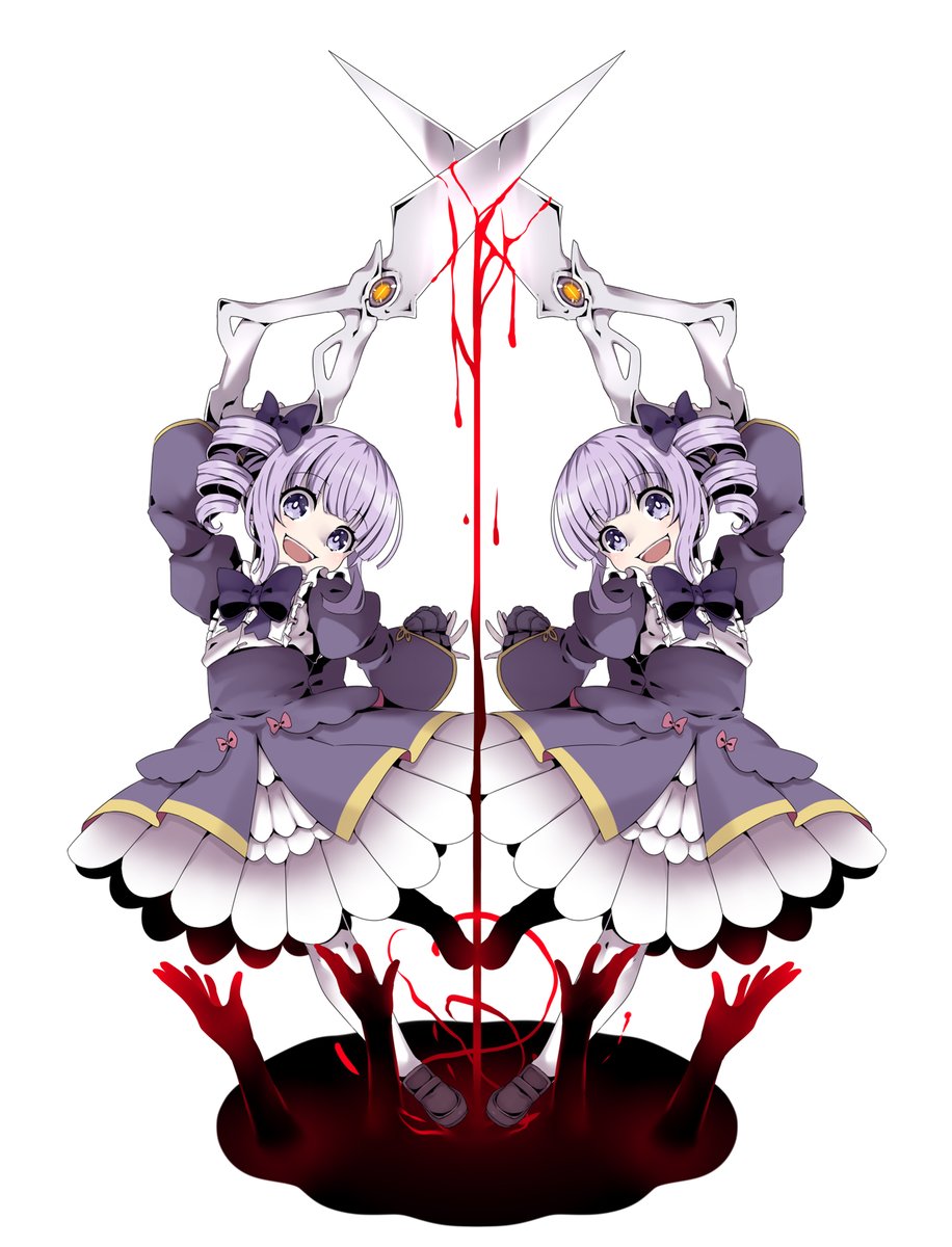 「【やくまが】 リメイク1期の表紙絵。 基本キャラの立ち絵系にしてました。 魔女様」|星華　彩二魔＠100日チャレンジ中のイラスト