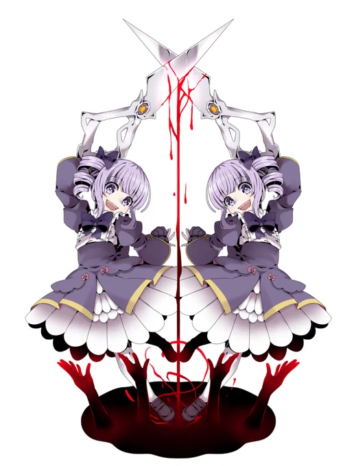 【やくまが】 リメイク1期の表紙絵。 基本キャラの立ち絵系にしてました。 魔女様どっかでねじ込むべきだったと、わりと反省してたりもする。 8部はナナルルか魔女かで悩んでもいた。 でもこの2人は1期のみのキャラなので、描きたかったのもある。 にしても保存サイズバラバラすぎー #創作イラスト