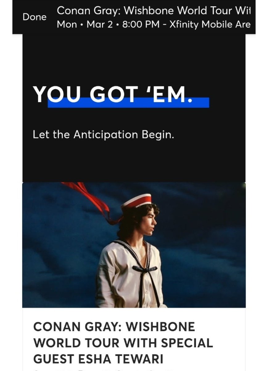 CONANANANANANANA AHHHHH IM.GO8JG TO THE WISHBOEN TOUR AFGEOTS