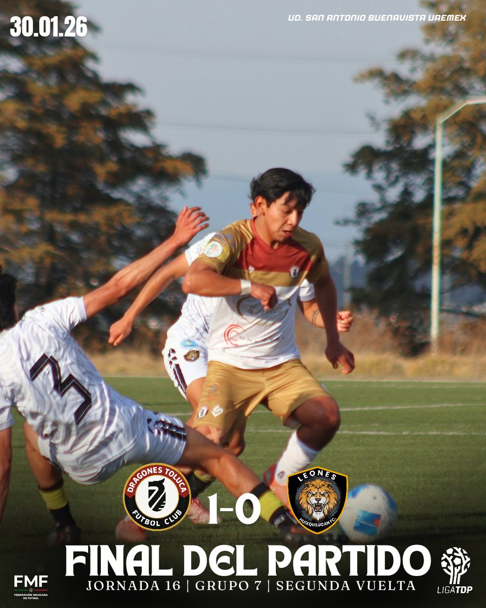 🔥🐉 FINAL DEL PARTIDO 🐉🔥

Con gol en solitario de Cristian Urbina, nos quedamos con los 3 puntos.

Garra, entrega y victoria en casa. 💪🔥

¡Vamos Dragones!

#crecemosjuntos #ligatdpmx #soydragón