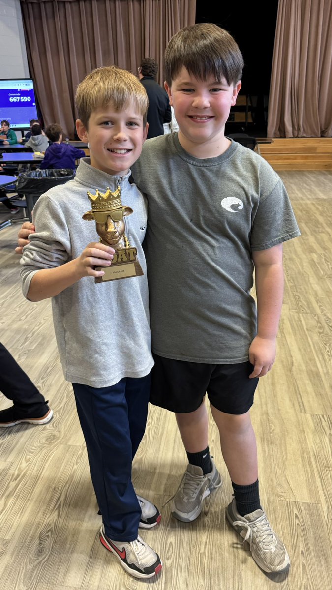 99 Math multiplication fact contest of the month winner Wesley and 1st runner up Collin!! So proud of these mathematicians!! 👏🏻