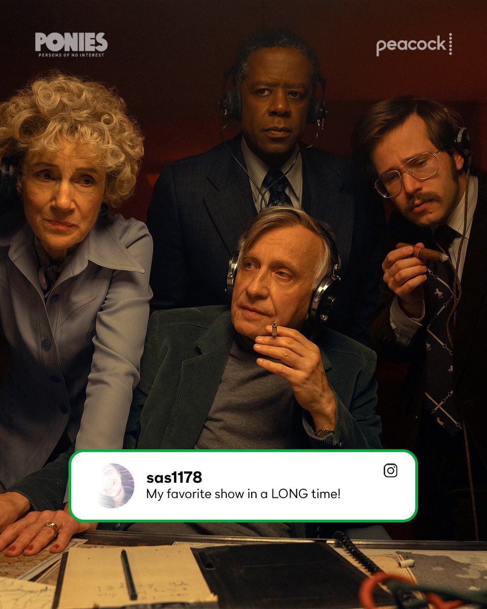 peacock's tweet image. These spies are taking names and stealing hearts.

#PONIES is streaming on Peacock.