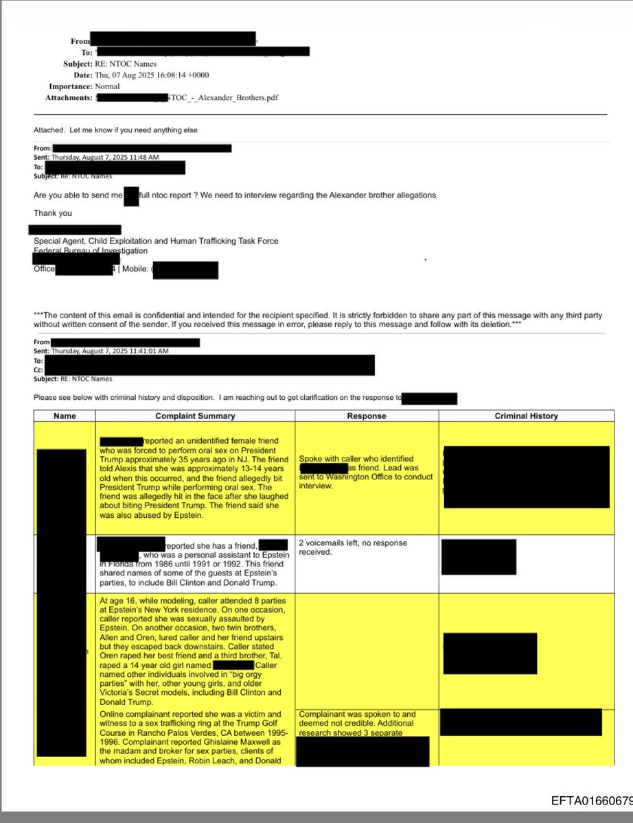 MJTruthUltra's tweet image. Here you go.. a clearer view of the President Trump Allegations in the Epstein Files… and yes, the link now works. 

As I stated previously, these allegations came from random people, including from Australia, calling into the NTOC or SDNY Tip Line.

Again, People are posting…