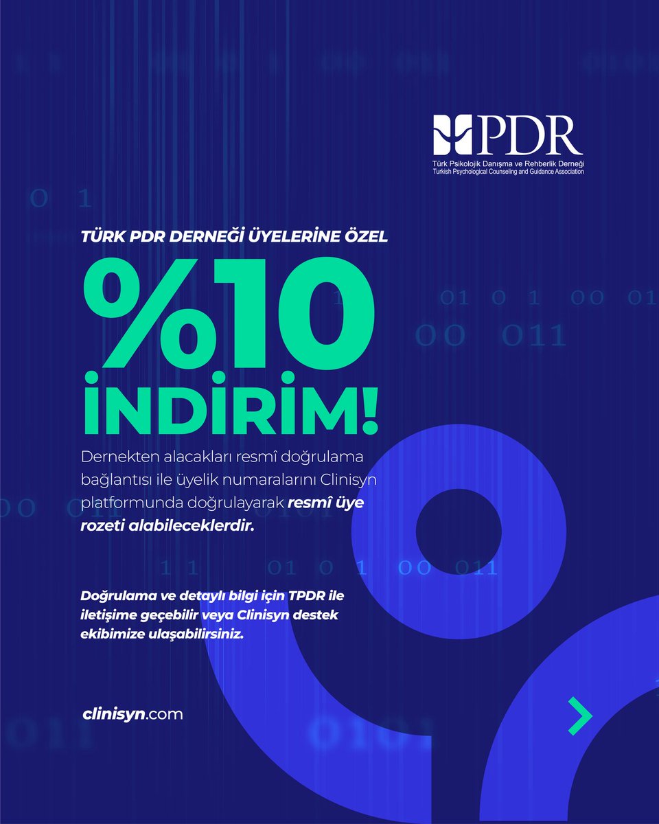 Türk PDR Derneği üyelerine özel bilgilendirme

Türk PDR Derneği üyeleri, dernekten alacakları resmî doğrulama bağlantısı ile üyelik numaralarını doğrulayarak ilgili platformda resmî üye rozeti alabilir ve %10 indirim avantajından yararlanabilirler.

Ayrıca, Salı (03.02.2026)