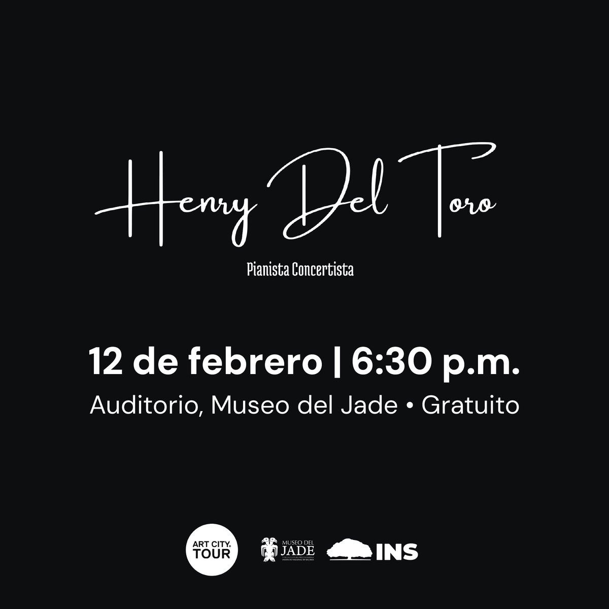 🎹✨ Piano &amp; Pop: una noche mágica

Henry Del Toro reinterpretará canciones del pop al piano desde su visión fresca y apasionada, en un concierto cercano, dinámico y lleno de energía.

Vení y dejate sorprender por un viaje musical donde lo clásico y lo actual se encuentran. 💙