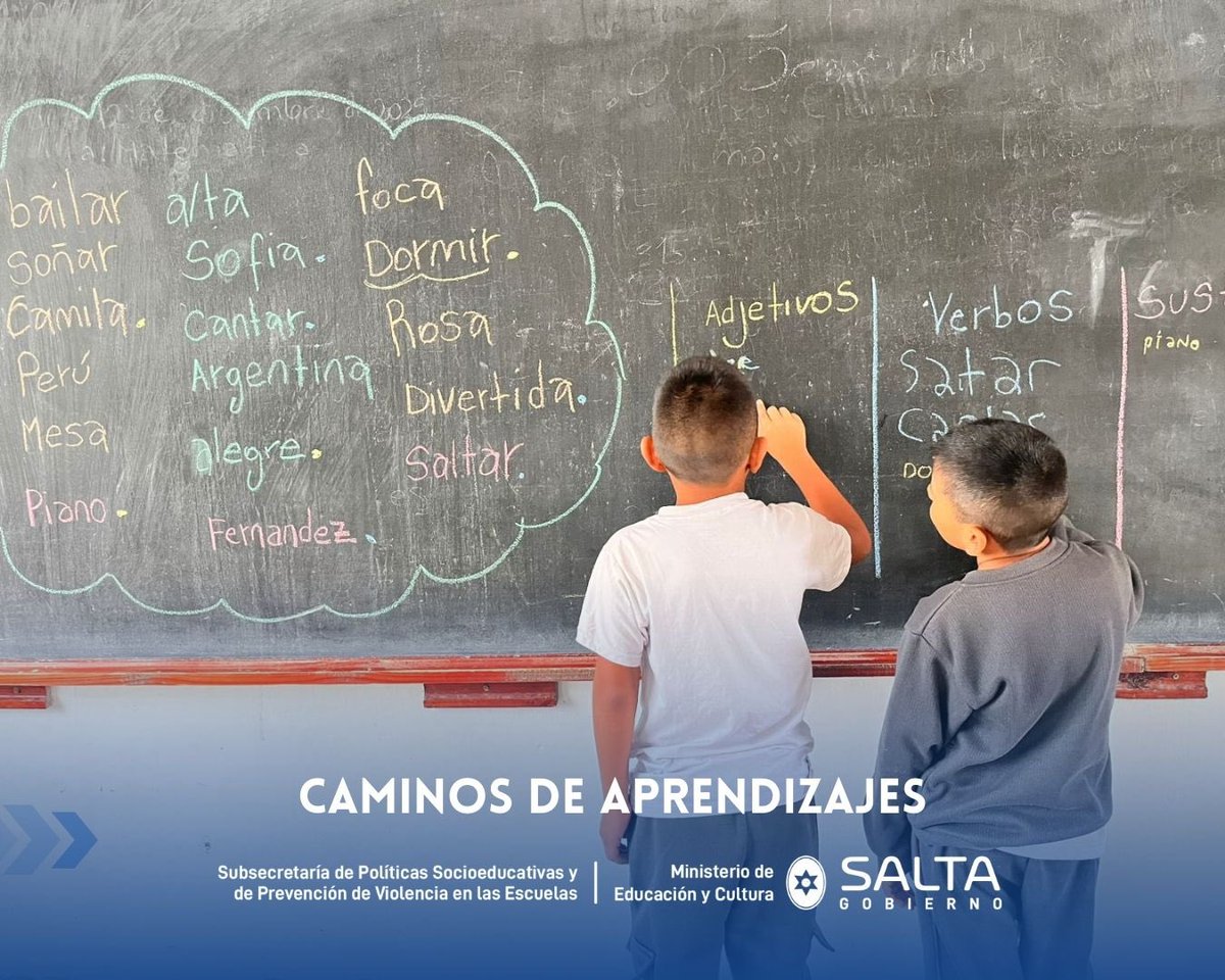 📚 Más de 200 estudiantes participan de los talleres de Lengua y Matemática del Programa Caminos de Aprendizajes

📖Se promueve el fortalecimiento de la alfabetización, la comprensión lectora y el razonamiento lógico matemático.
<a href="/EducacionsaltaM/">MEducacionsalta</a> <a href="/CristinaFioreV/">CristinaFioreV</a> <a href="/AleWilliamsB/">Ale Williams Becker</a>