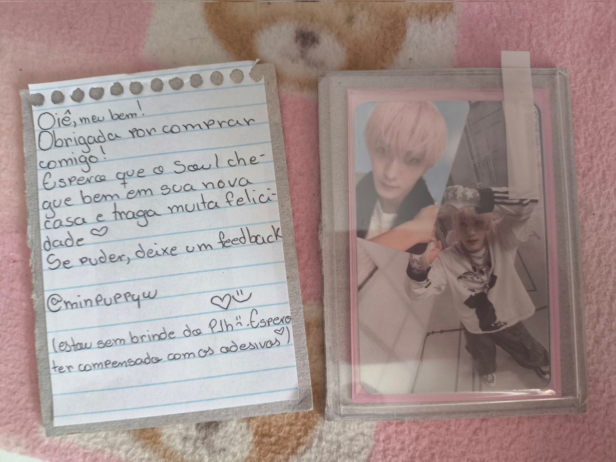 amintyalien's tweet photo. Um feedback super positivo para @minpuppyw ! 💕 Veio tudo certinho e com muitos brindes fofíssimos! 🥺🩷 https://t.co/UKVt1qvzSo