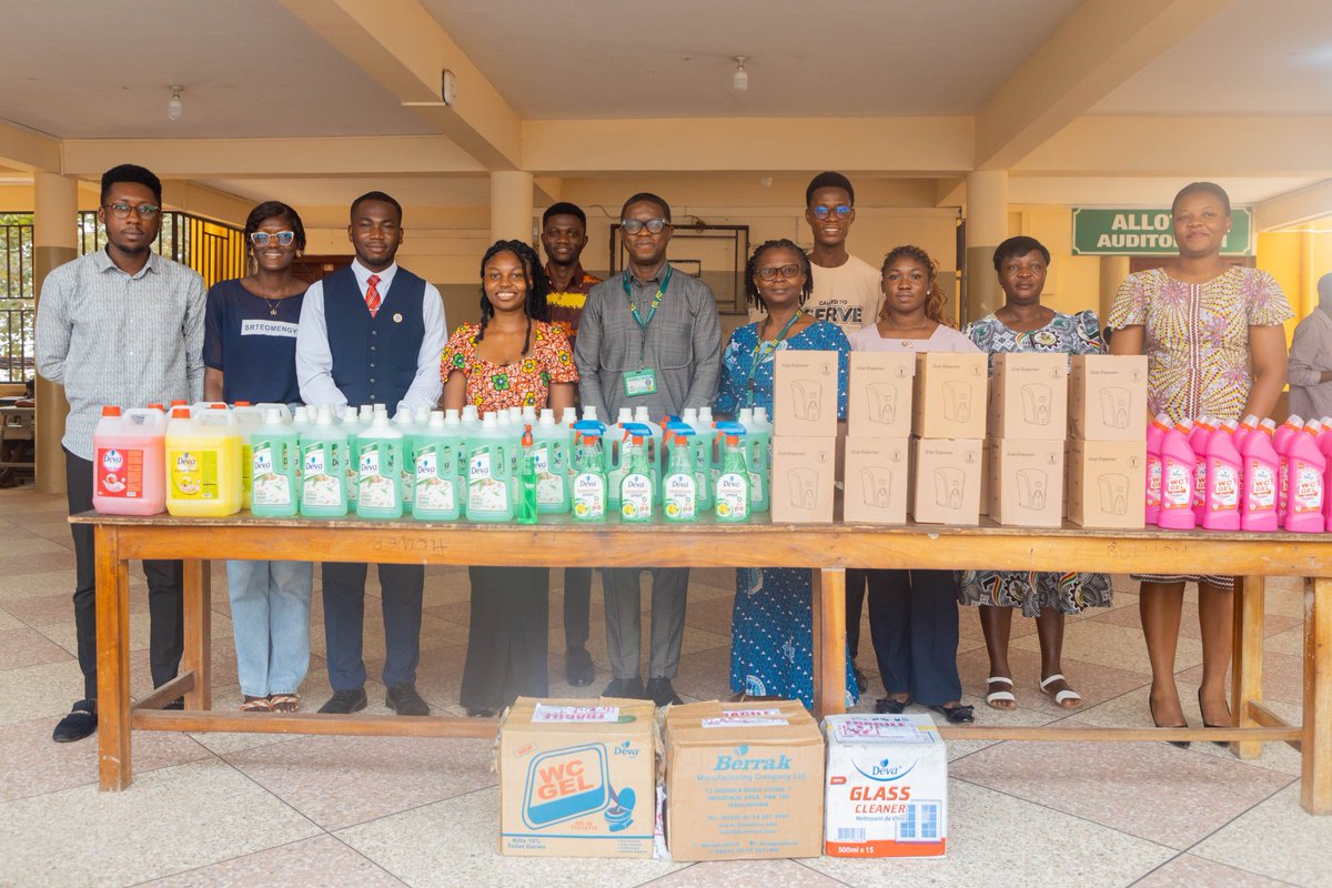 As the President of <a href="/thescisaknust/">Science Students’ Association, KNUST.</a>, I am proud to highlight our recent donation of essential washroom supplies to the College of Science. 

This initiative, spearheaded by our Women’s Commissioner, to elevate hygiene standards, and create a comfortable environment.