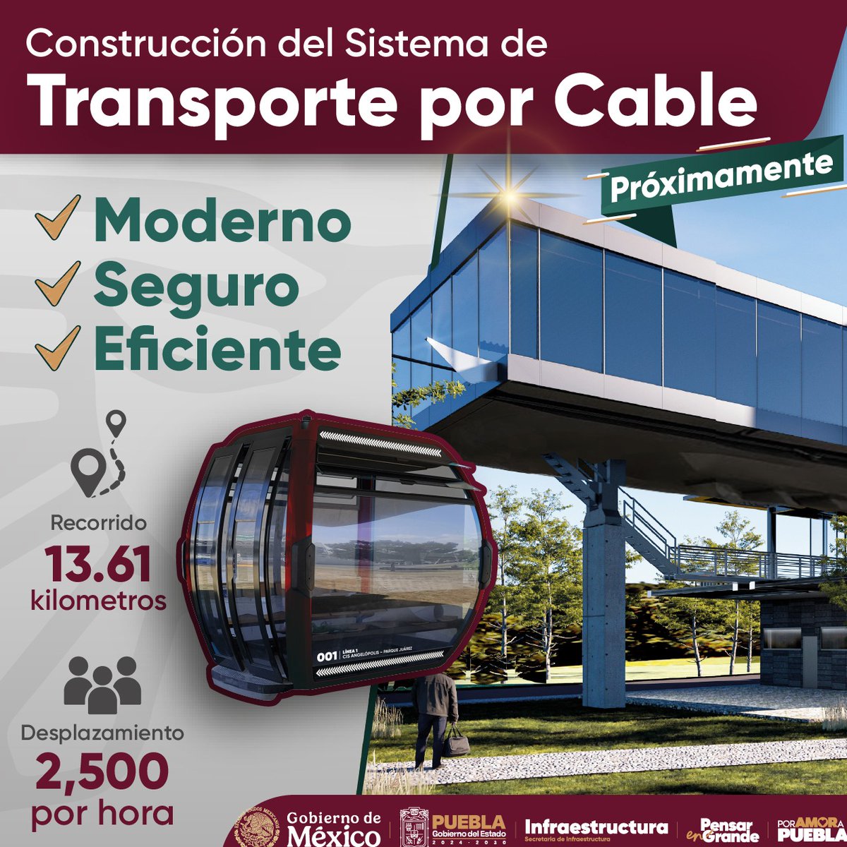 Próximamente...
Cablebús en Puebla 
<a href="/Gob_Puebla/">Gobierno de Puebla</a> 
Obra de <a href="/armentapuebla_/">Alejandro Armenta</a>