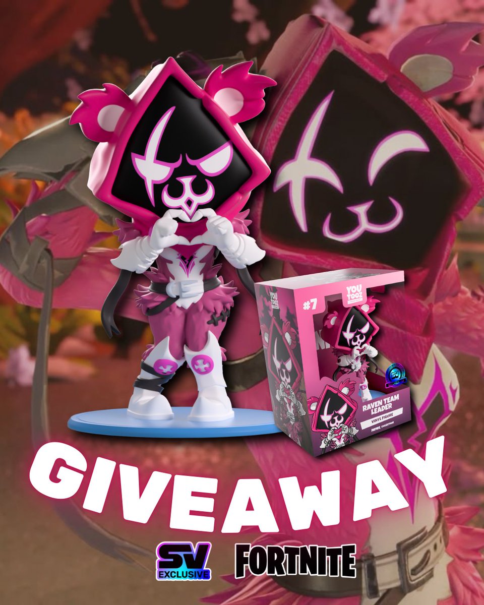 It's GIVEAWAY TIME! 

We're giving a lucky winner a Pink Raven Team Leader Shopville x Youtooz Exclusive *Note this is a PRE-ORDER item, and it will ship after it's release in October 2026

We’re giving a lucky winner a 
To enter:
🔥follow us
🔥like this post
🔥retweet this post