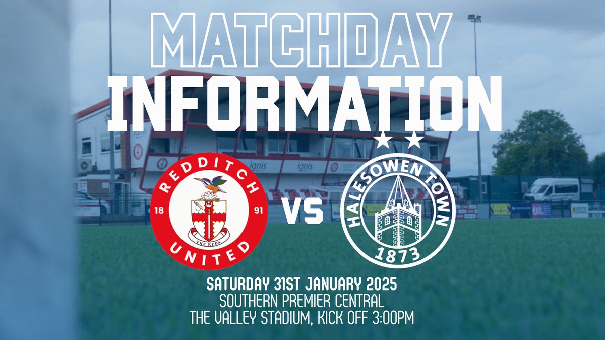halesowentownfc's tweet photo. โฝ๏ธ ๐๐๐ญ๐๐ก๐๐๐ฒ ๐๐ง๐๐จ: @RedditchUtd (A)
โน๏ธ We can confirm information about tomorrow's match for Yeltz supporters, which includes:
๐ | Our Matchday Kit
๐๏ธ | Ticket & Admission Info
๐
ฟ๏ธ | Parking Info
๐ | https://t.co/2IuDrXJTyw
#UpTheYeltz | #REDHAL https://t.co/BdT7Bwc3Ql