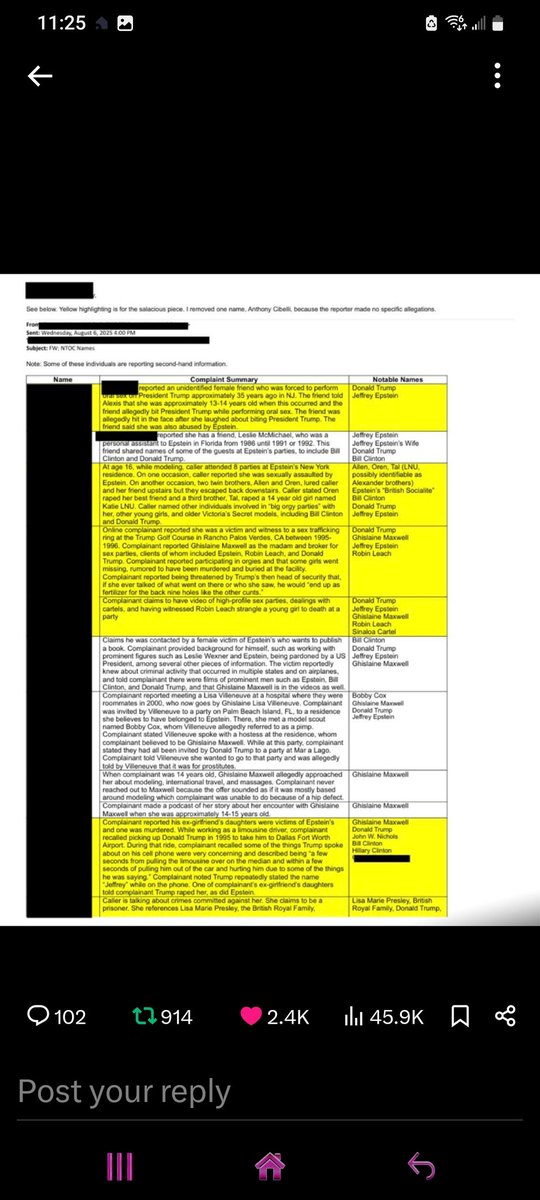 How are you gonna release shit then delete it from the website?!? 
#TrumpIsAPedophile 
#TrumpEpsteinCoverup 
#RemoveThePedophile
🚨🚨🚨🚨🚨🚨🚨🚨