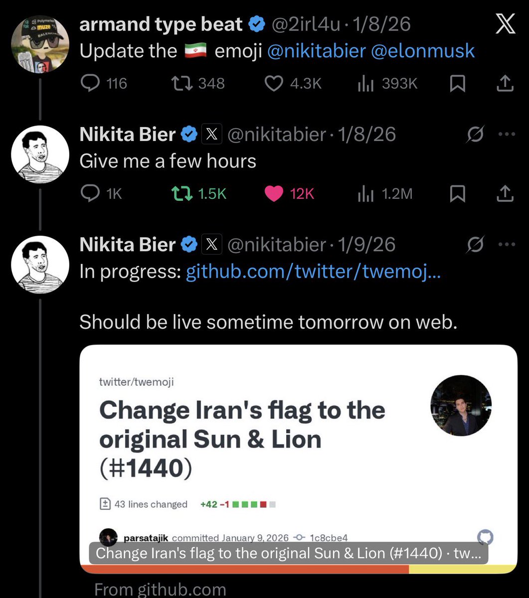 Throwback Iran tweet media