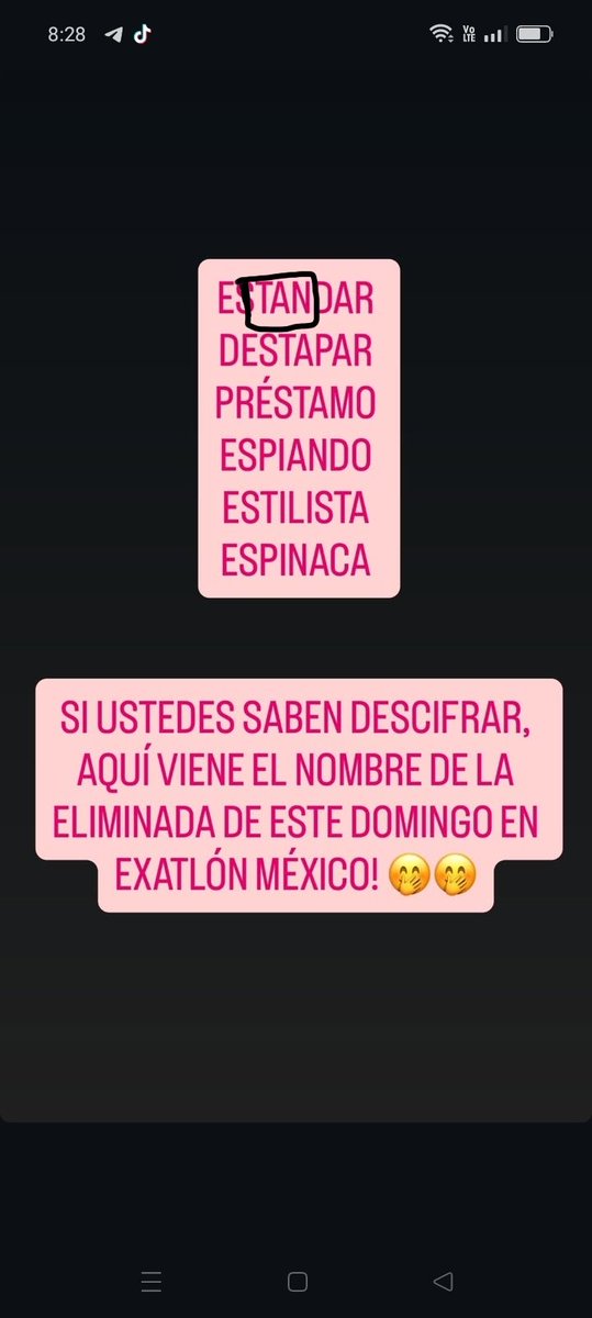 Agusromeh's tweet image. Ahí está el nombre de la eliminada también lo confirmo tvfans a él le pasan los spoiler pero primero lo supieron por mi 

#ExatlónMéxico