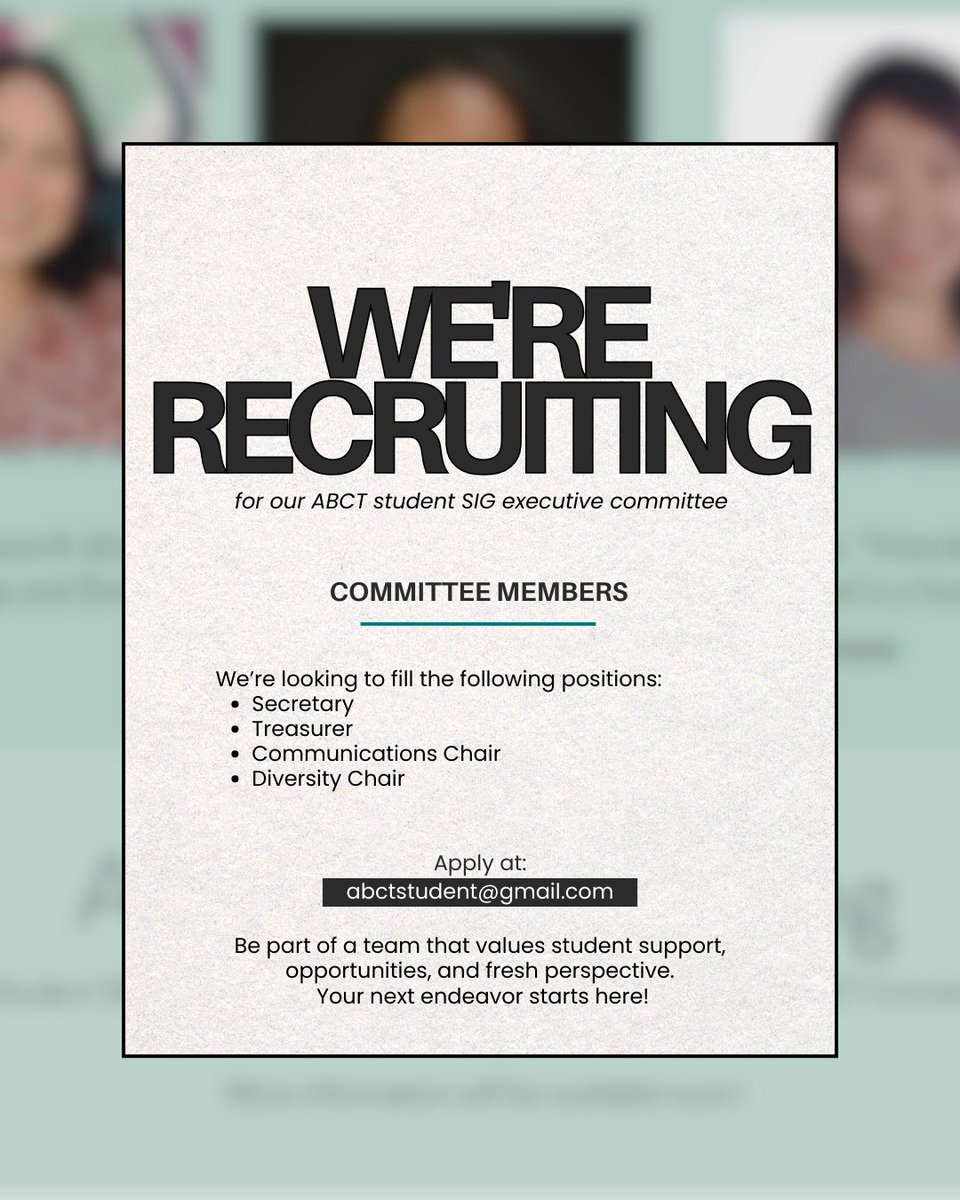 ABCT Student Special Interest Group tweet media