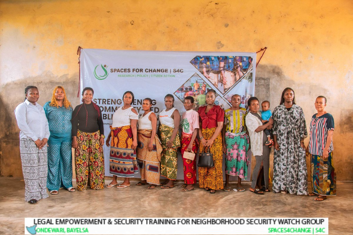Dataphyte's tweet photo. On Day 2 of the Legal Empowerment Training for the Neighbourhood Security Watch, Dataphyte facilitated a session on community mobilisation and peace communication at Ondewari Community, Bayelsa State, within the context of community safety.

The session, led by Dataphyte’s Program Officer, Funmilayo Babatunde (@oyedunbabs), equipped participants with practical peace communication strategies for mobilising community support to achieve specific safety goals.

Emphasis was placed on the importance of inclusive community mobilisation, ensuring that all groups within the community are engaged in addressing security concerns. Participants were encouraged to adopt a co-creation approach, where decisions on community safety are made collectively by all stakeholders rather than by a faction of tye community.  

She highlighted that this approach shifts decision-making power to the community, promotes knowledge sharing, and ensures that those most affected by a specific issue are involved in developing solutions.

#DataforDevelopment #Data #Security #PeaceCommunication #PublicSafety