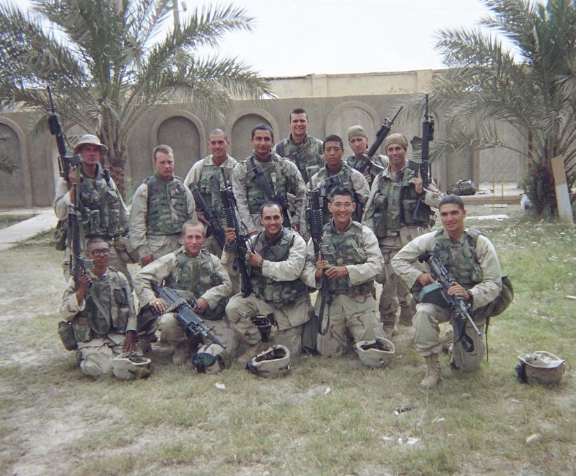 Flashback to the hardest times with the best of friends. Cherish the good times, and the bad, you will miss both. Marine grunts in the “Wild West” days Iraq, 2003.