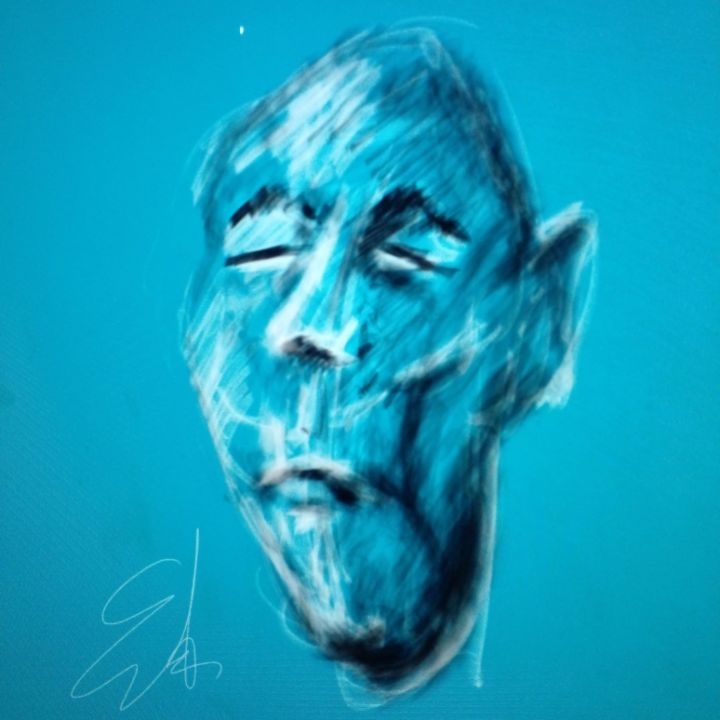 Art of the Day! "blue vampire". Buy at: ArtPal.com/edbarragandg?i…