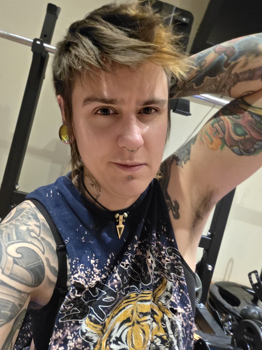 Blonde streak, because it was midnight