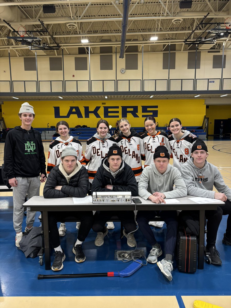 TigersOfDelano's tweet photo. Hockey Day- MAWSECO year two! A special shout out to the Tiger hockey players for helping support the adapted floor hockey tournament today! https://t.co/DDyNYlLjlE