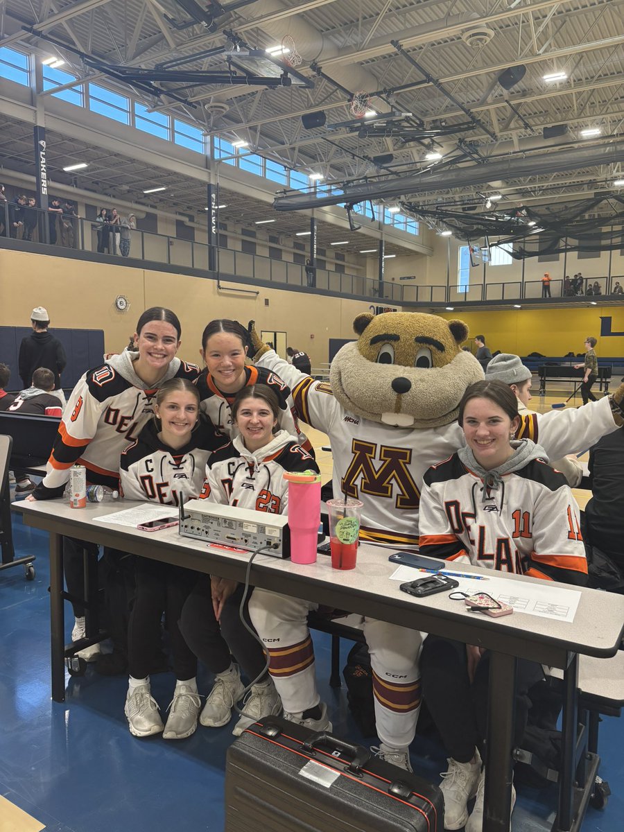 TigersOfDelano's tweet photo. Hockey Day- MAWSECO year two! A special shout out to the Tiger hockey players for helping support the adapted floor hockey tournament today! https://t.co/DDyNYlLjlE