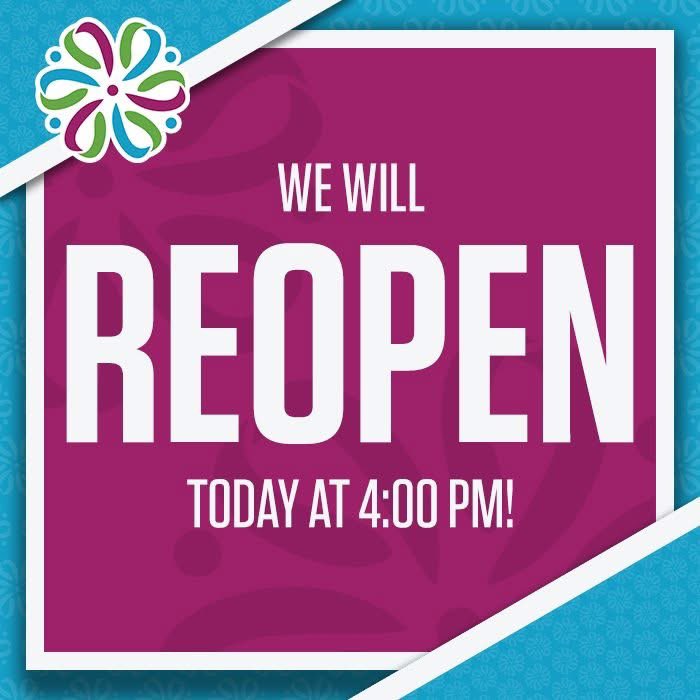 𝐆𝐑𝐄𝐄𝐂𝐄 𝐑𝐈𝐃𝐆𝐄 𝐖𝐈𝐋𝐋 𝐑𝐄𝐎𝐏𝐄𝐍 𝐀𝐓 𝟒:𝟎𝟎 𝐏𝐌 🙌 

Greece Ridge will reopen today at 4:00 PM as water service has been restored following the water main break.