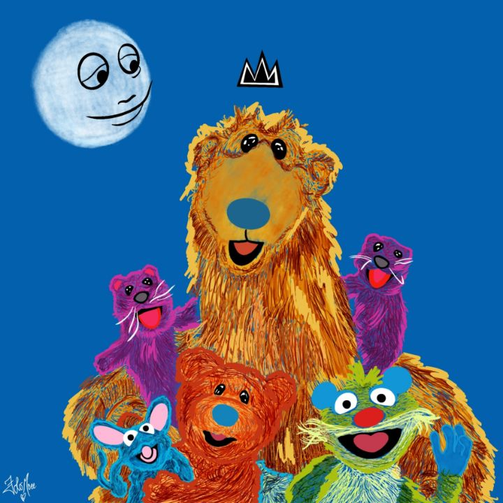 Art of the Day! "Bear &amp; The Gang". Buy at: ArtPal.com/kysklassix?i=2…