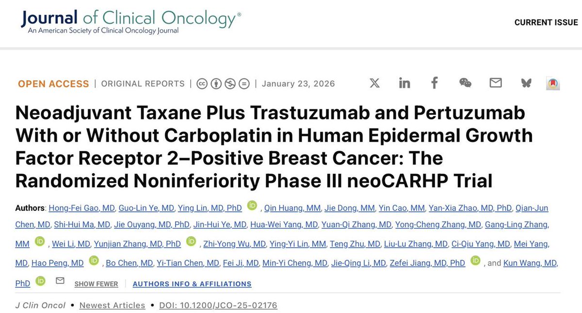 EiocOncology's tweet image. Neocarhp finally out! There is a potential to de escalate chemo in  patients with her2 pos early stage breast cancer!

#EarlyBreastCancer
#HER2BreastCancer
#OncologyUpdates
#PrecisionOncology