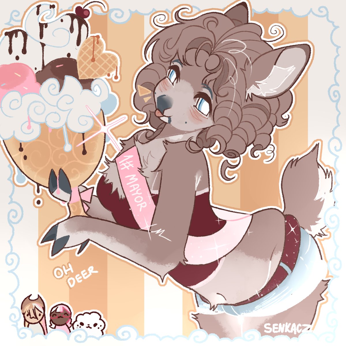 senkacz_'s tweet image. fursona again mm mm