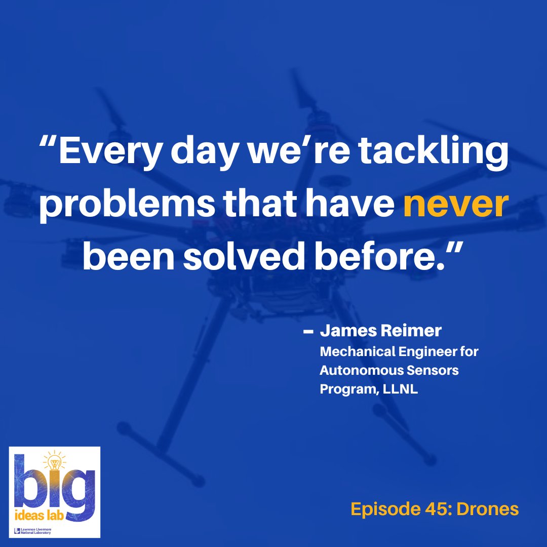 Livermore_Lab's tweet photo. Across land, air and sea, drones can act as one coordinated force to increase the chances of security and survival in time-sensitive scenarios. In the latest episode of the #BigIdeasLab, discover the autonomous drones, vehicles and robots of the future: https://t.co/nze3XULNF9 https://t.co/55iaubKDCw