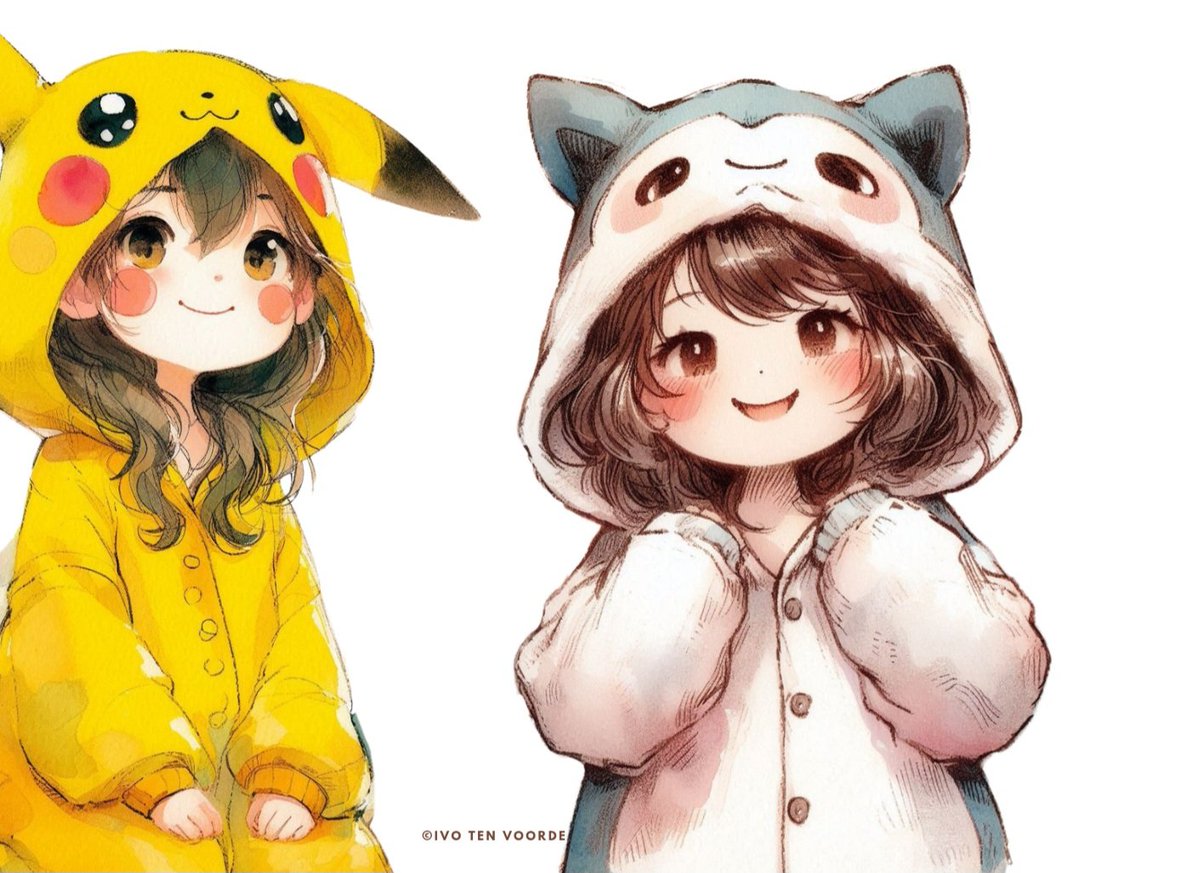 ITV_AI_artist's tweet photo. Snorlax or Pikachu, which one is your favorite?
#girls #pokemon #fanart #illustrator #onesy https://t.co/5CGUcKtuYk