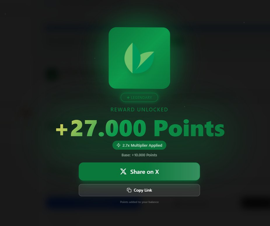 Hey <a href="/blend_money/">Blend</a> , check this out:
Just earned +27.000 Points (LEGENDARY)! 🎉