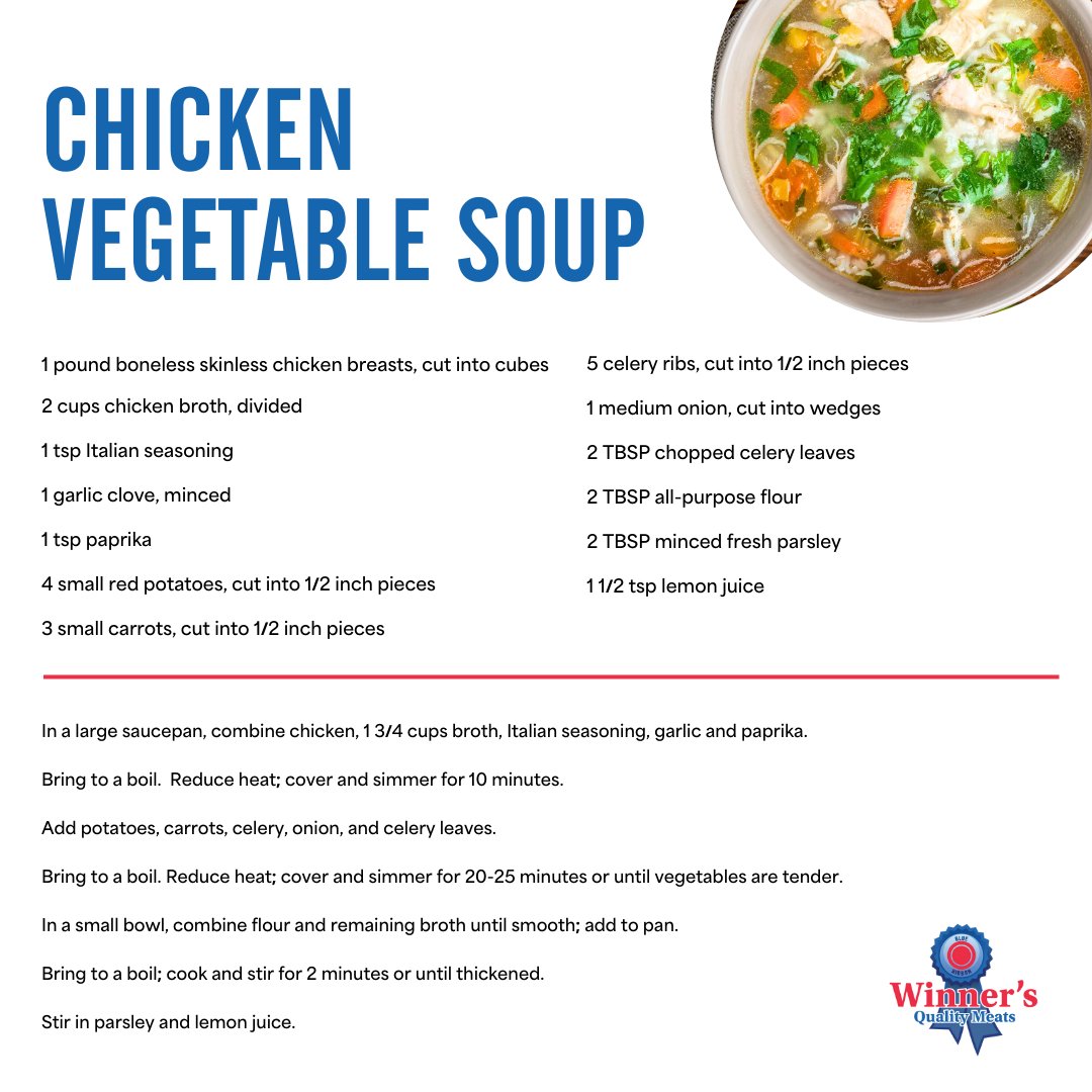 Happy National Soup Day! We’re celebrating with a hearty bowl of Chicken Vegetable Soup. Save this recipe and enjoy every spoonful!