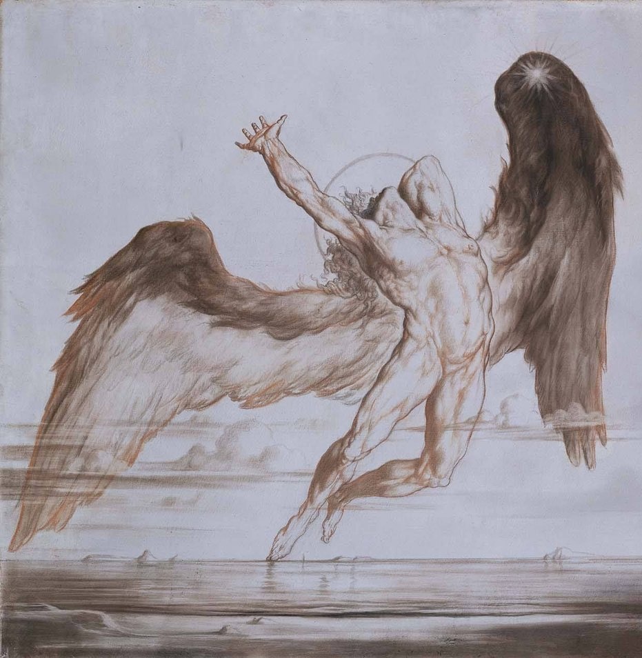 solisolsoli's tweet image. The Fall of Day, 1869, by William Rimmer