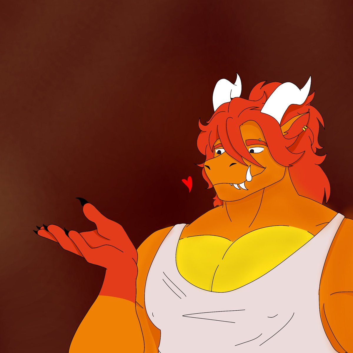 Bueno, si alguien mirá esto, los reto a poner cualquier cosa en la mano de mi OC, puede ser dibujo o odjetos que les guste o que deseen :> 

#Arts #FurryOC #furryDragon #furry #parati