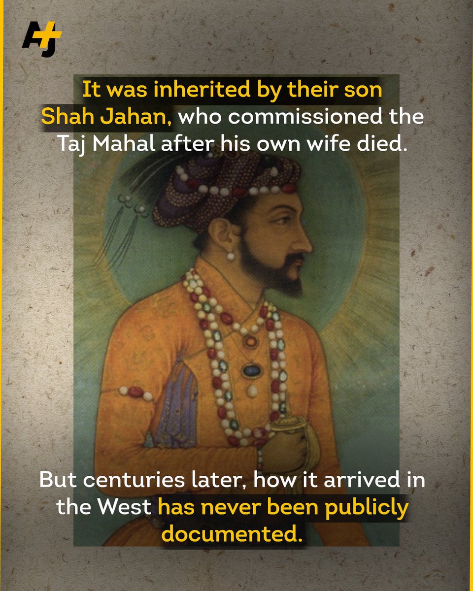 ajplus's tweet image. Margot Robbie wore this diamond necklace to the "Wuthering Heights" premiere.

Its appearance reopened discussion about Western celebrities wearing heritage items taken from India — and India’s fight to reclaim them.