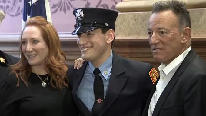 New Jersey firefighter Sam Springsteen. This guy grew up with a lot of wealth and sure didn’t have to go into that profession. Says something about the Springsteen family.