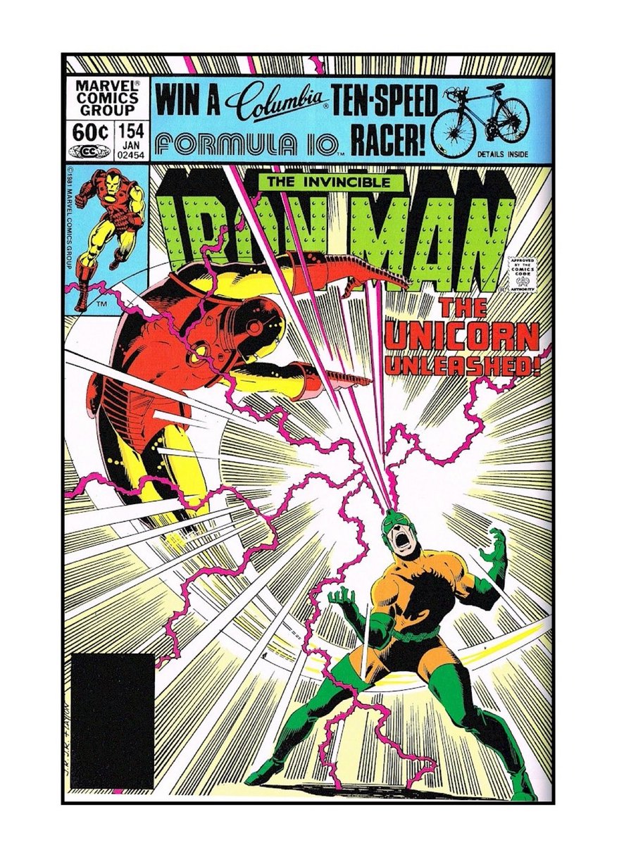 #FlashbackFriday: On January 1982 (44 years ago), Marvel published this cover to Iron Man #154, which was my last one on my original run on the series. (#116-153) It was pencilled by my pal, the great John Romita Jr, and inked by me. <a href="/Marvel/">Marvel Entertainment</a>  <a href="/Iron_Man/">Iron Man</a>
