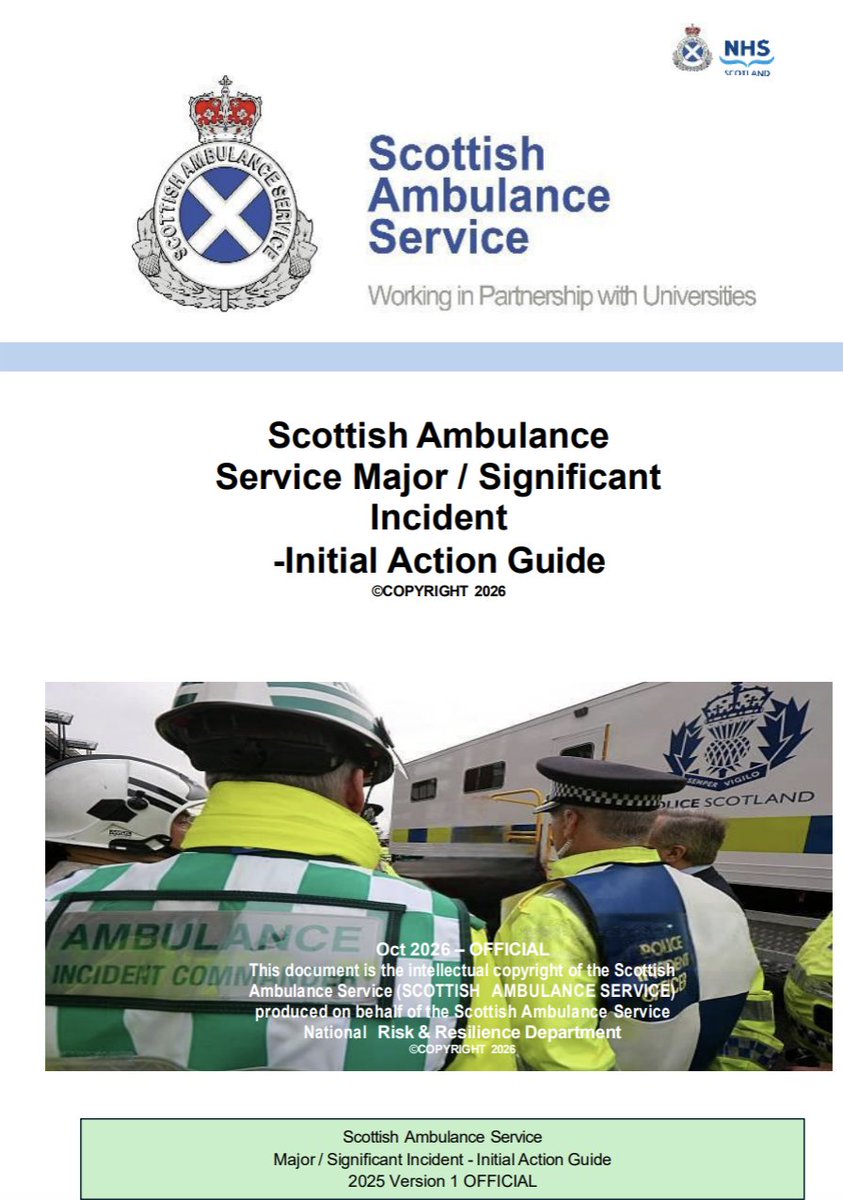 Latest @sas major incident guidance. I recognise this officer. Are there royalties involved 🤣
