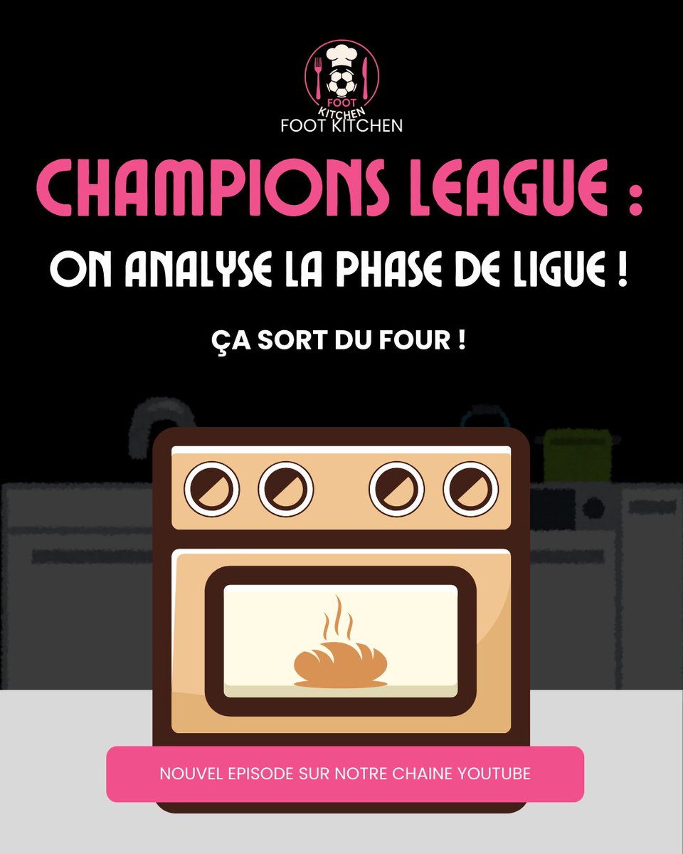 foot_kitchen's tweet photo. 👨‍🍳 Foot Kitchen, ça cuisine aussi tard la night !

On se retrouve sur notre nouvel épisode Youtube pour débriefer les 8 premiers matchs de Champions League et tirer un bilan sur les déceptions et les surprises ! 

https://t.co/Hucl0EvDsj https://t.co/81e8EfD2mA