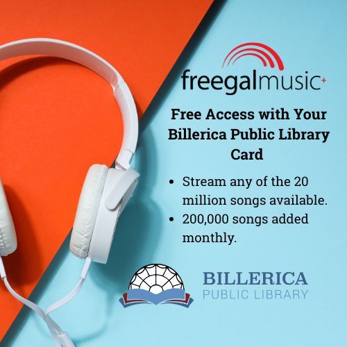 Use your library card to enjoy your favorite tunes anytime, anywhere. Enjoy music streaming with Freegal Music, free with your Billerica Public Library Card. Sign in with your library card at buff.ly/bO3gD0E