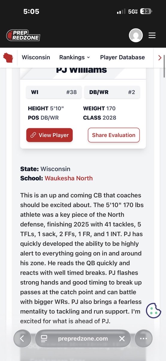 p_will22's tweet photo. Thank you @MJ_NFLDraft for the article!
Going to keep working to prepare for a promising junior season.@CoachAtwood1 @ScianoCoach @CoachTyG @WNFball https://t.co/SZPY1ZvrpS