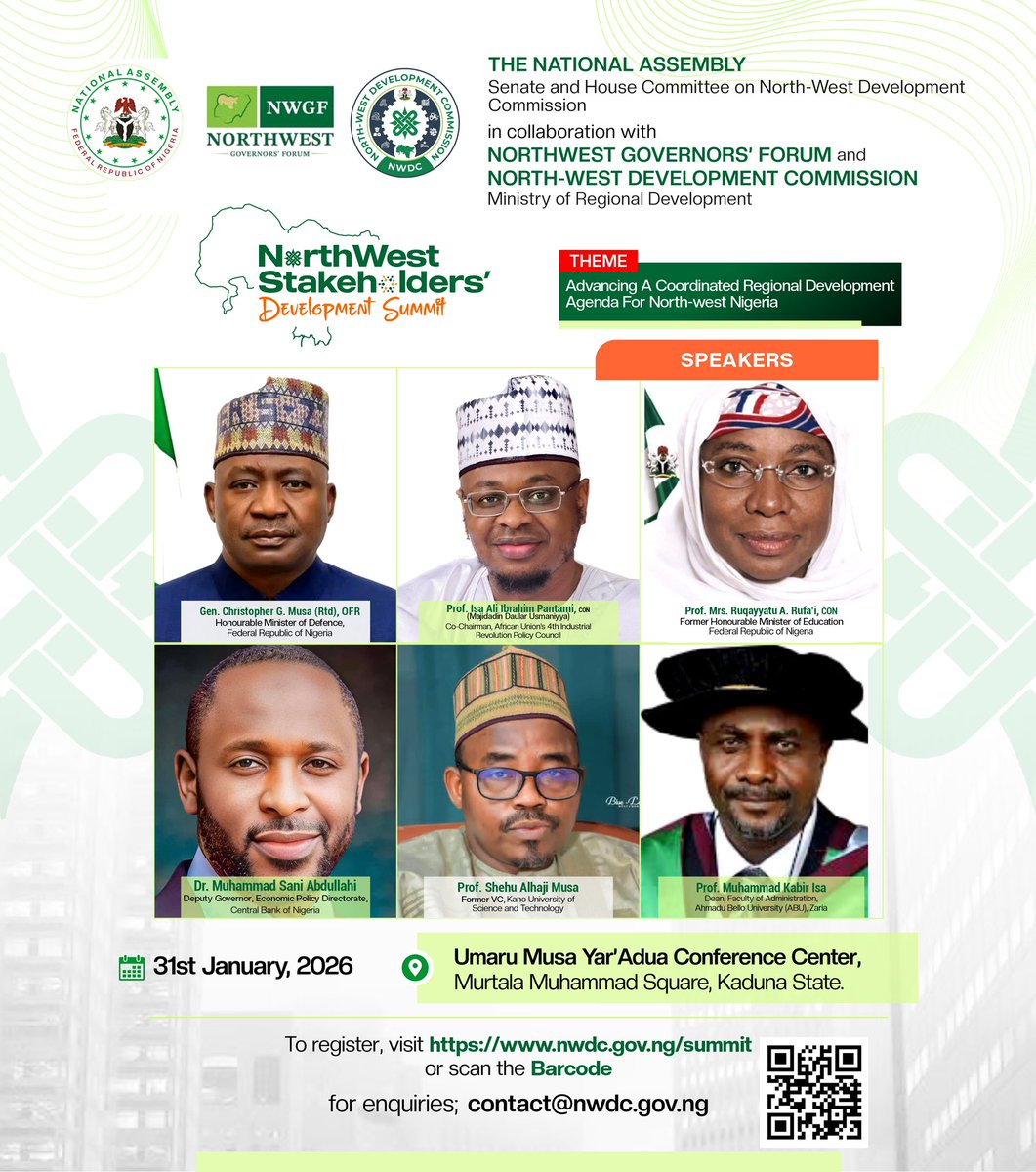 Sir__md's tweet photo. Tomorrow, the North West will converge in Kaduna for the North West Stakeholders Development Summit organized by NAS in collaboration with NW Govs Forum and the @NWDCOfficialNg. Hopefully, it will be the beginning of something remarkable for the region. ##NWDCDEVSUMMIT https://t.co/oFiPrG24NY
