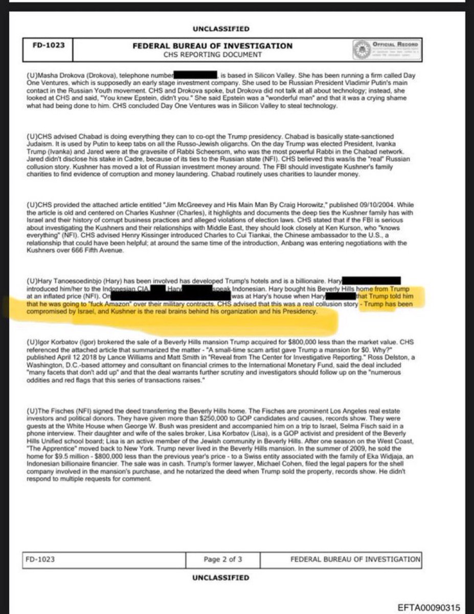 75secondes's tweet photo. 🚨Un rapport déclassifié du FBI affirme que Donald Trump a été compromis par Israël https://t.co/UUoBqKLnbK