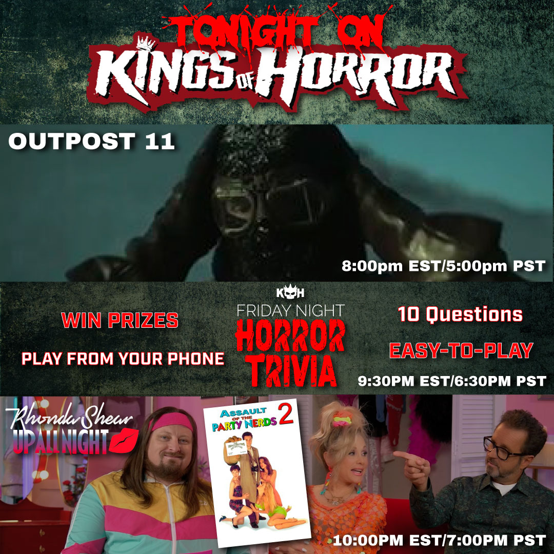 Tonight, 10pm Eastern on <a href="/KingsofHorror/">Kings of Horror</a>, Up All Night w/ @rhondashear &amp; live giveaways! A combo made in heaven, info below

LINK: youtu.be/c045VwIaKrw?si…