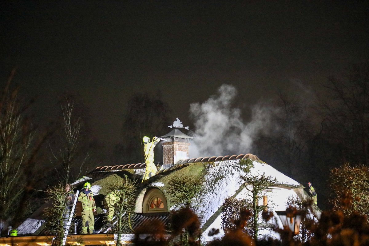 Schoorsteenbrand in Voorthuizen