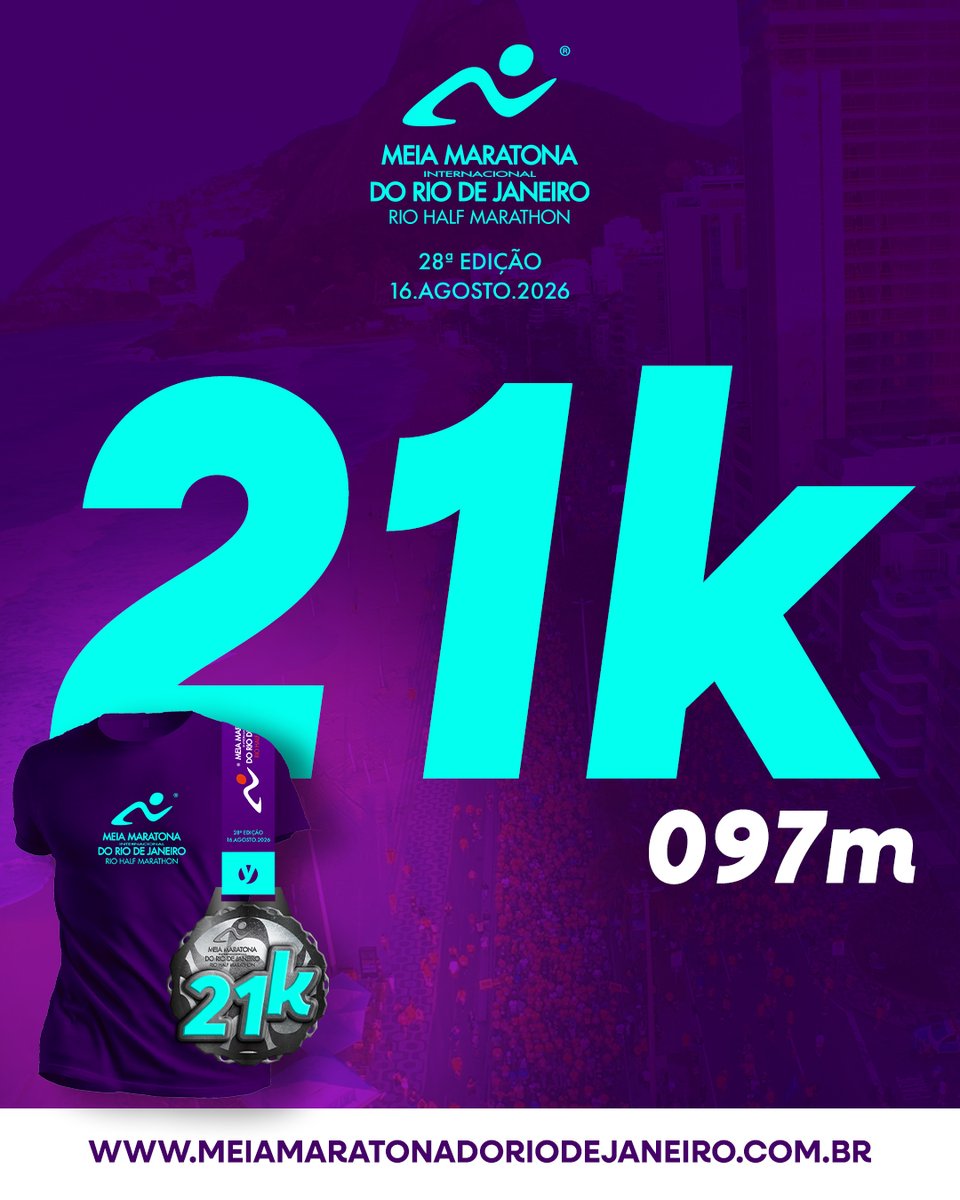 meiamaratonadoriodejaneiro.com.br
 
 🌟Venha Correr e se Encantar pela Cidade Maravilhosa! 🌟
 
 16.Agosto.2026
 Rio de Janeiro - RJ
 
 #meiadorio #meiamaratonadoriodejaneiro #meiamaratonadoriodejaneiro2026 #meiamaratonadorio #riohalfmarathon #2026riohalfmarathon #yescom
 #corridaderua