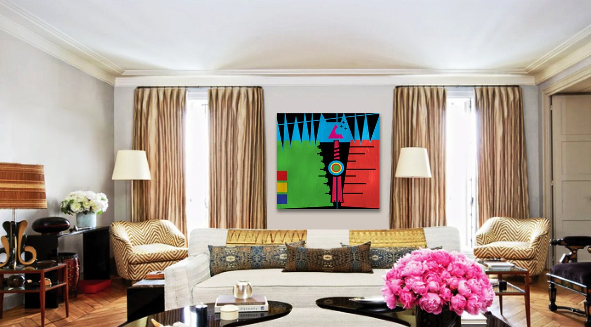 "Non-Terminal Consciousness" - 122cm x 122cm acrylic on hardboard mounted on a 2 inch white wooden frame.

#art #abstractexpressionism #abstractartist