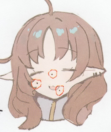 Today I learned Myrtle canonically has three moles on her face.

This is because she is designed by Tatsuji Fujimoto.