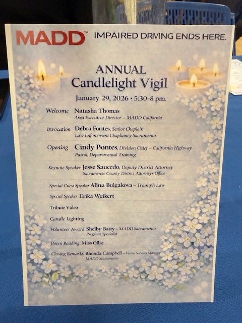triumphlawpc's tweet photo. Honored to stand with MADD at the annual Candlelight Vigil, remembering lives lost and supporting the families who carry them forward.

#triumphlaw #madd #mothersagainstdrunkdriving #sacramento https://t.co/T9eiKJQ4Ic
